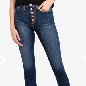 Banana Republic Button Fly High Rise Skinny Jeans
